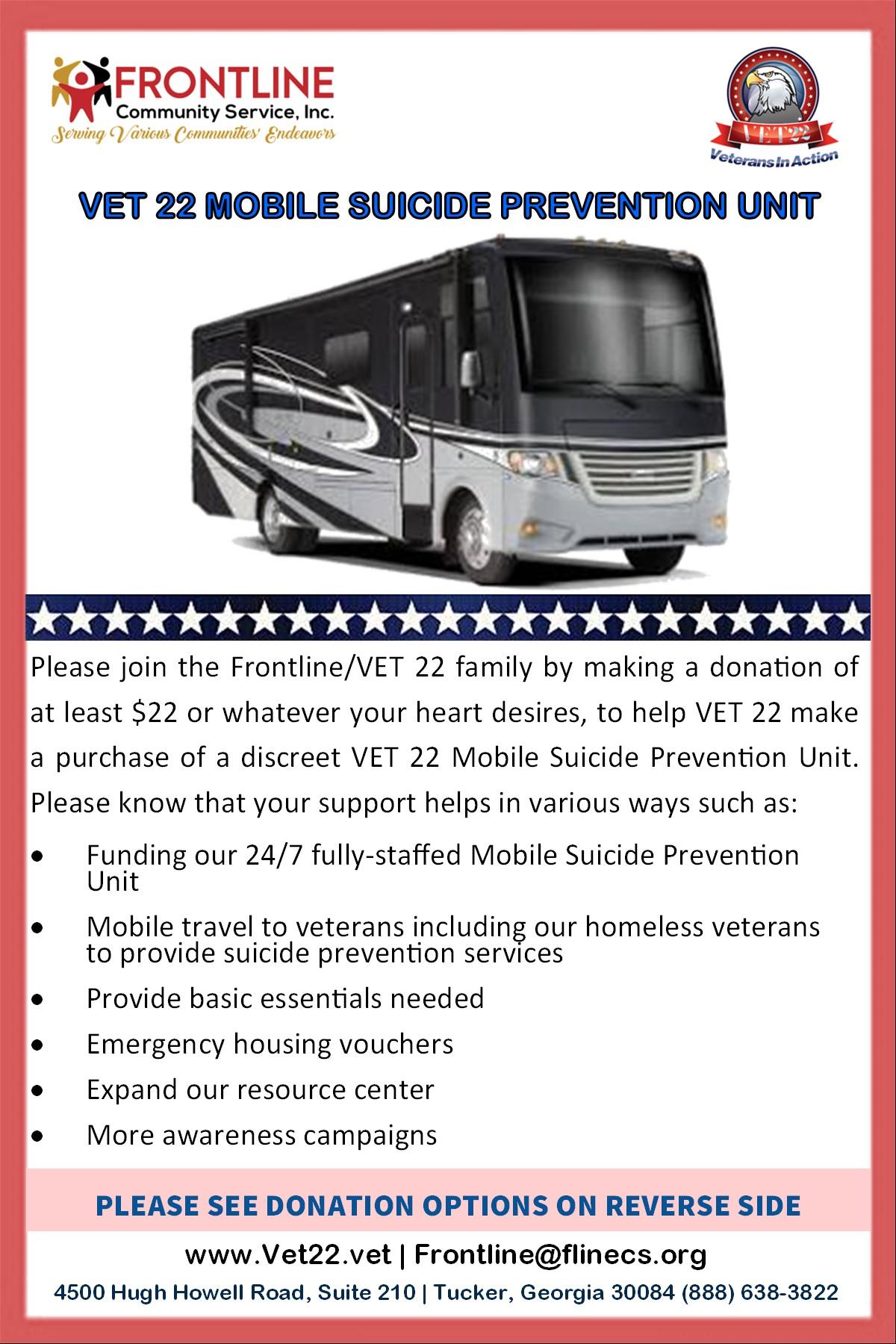 Mobile Suicide Prevention Unit campaign artwork